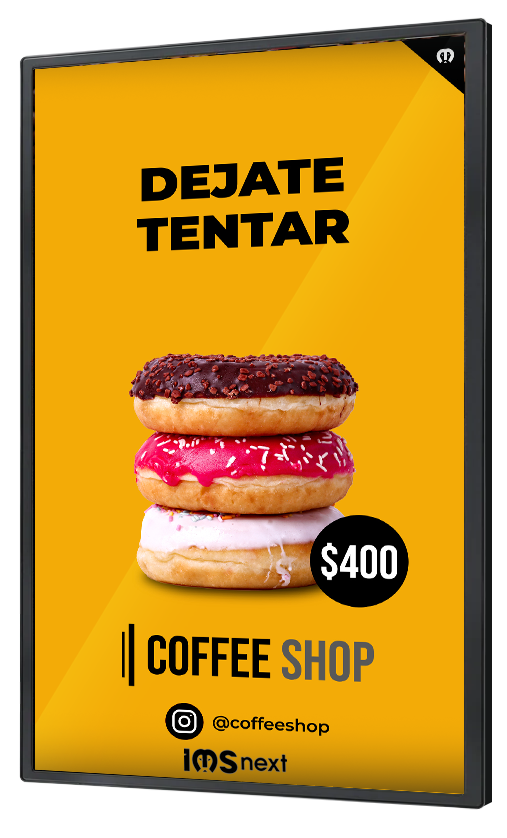 Menú board cartelería digital